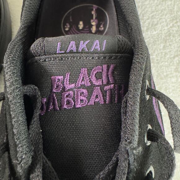 Lakai x Black Sabbath Riley III Black Suede Skate Shoes Mens Size 14 NEW - Picture 13 of 14